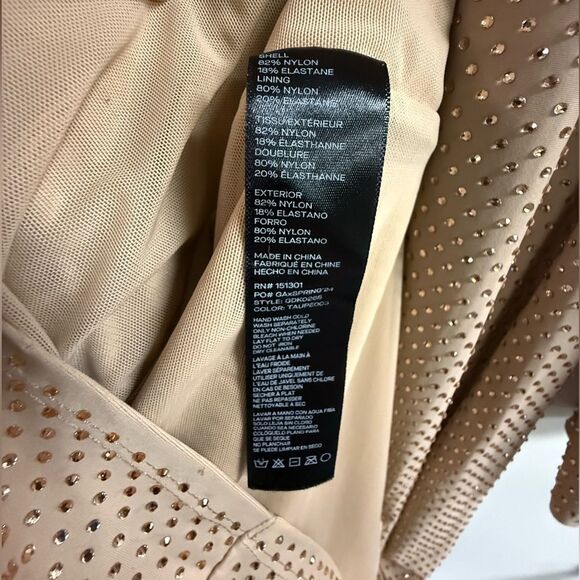 Good American Crystal Crewneck Long Sleeve Maxi Dress Plus Size 2XL - Picture 12 of 12